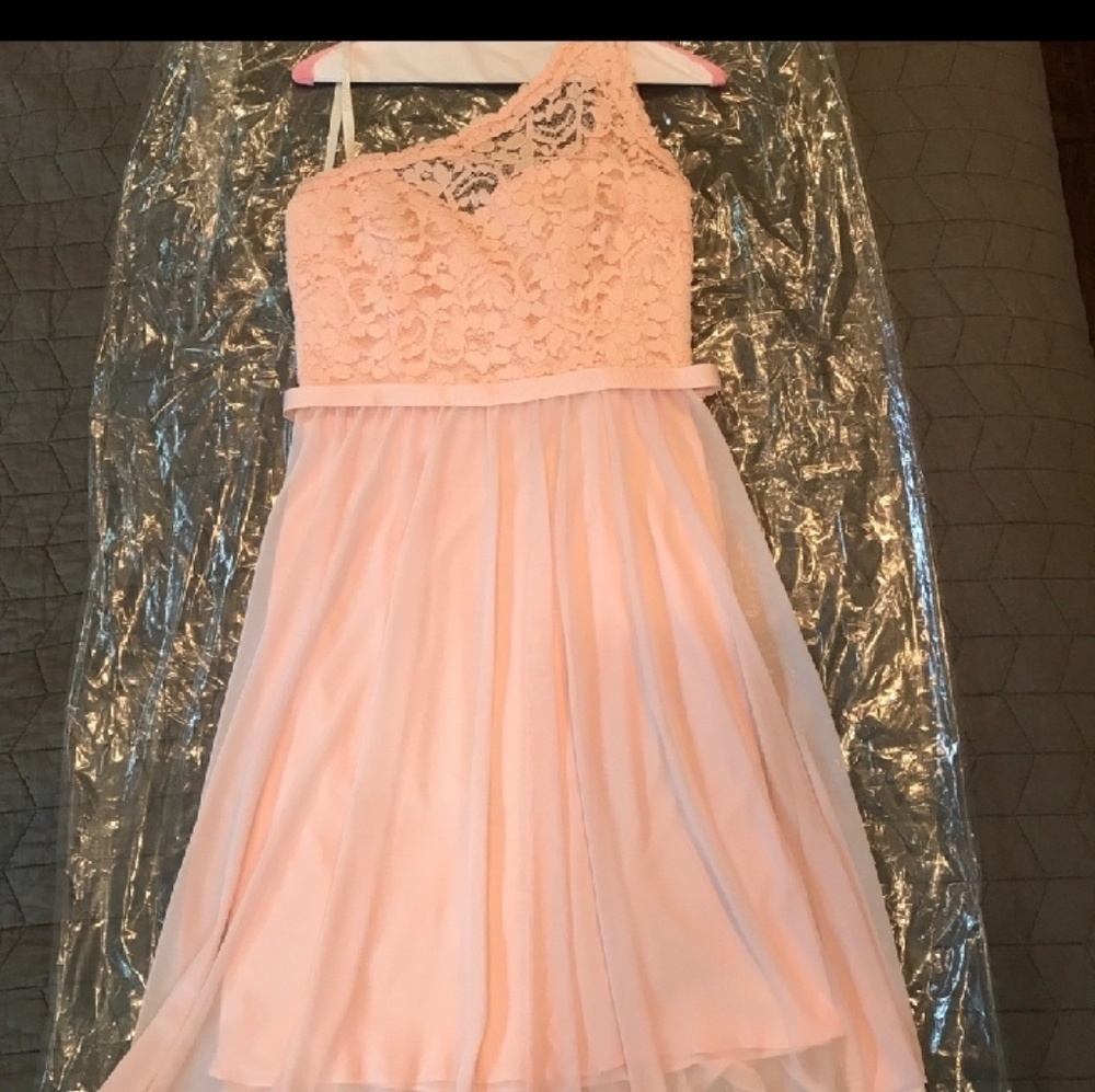 David's bridal petal pink size 10 dress